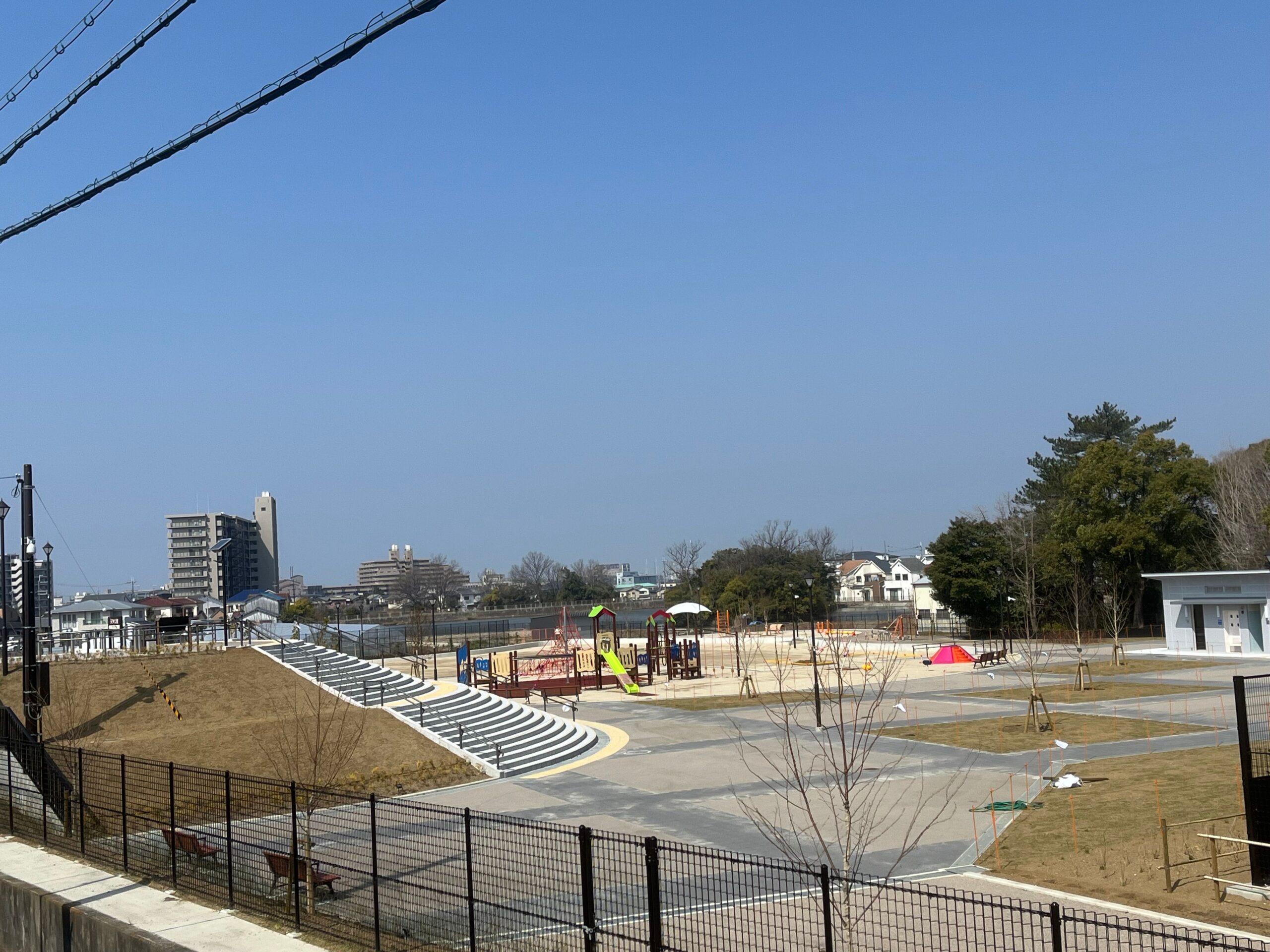 【New Open♪】堺市東区に、新しく大きな公園が誕生！！「天神公園」はもう少しでオープンするみたい！！